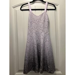 Free People Women’s Sleeveless Ombre Lace Summer Party Mini Dress Size XS Purple